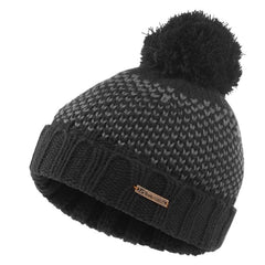 Trekmates Leo Knit Junior Beanie Hat Black-Hats-Outback Trading