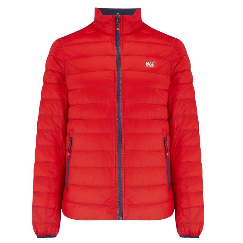 Mac In A Sac Reversible Men's Down Jacket - Red/Navy-Down Jackets-Outback Trading