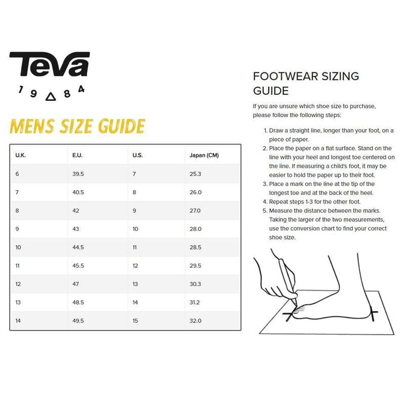 Teva Terra Fi Lite Walking Sandals for Men - Black - UK 10