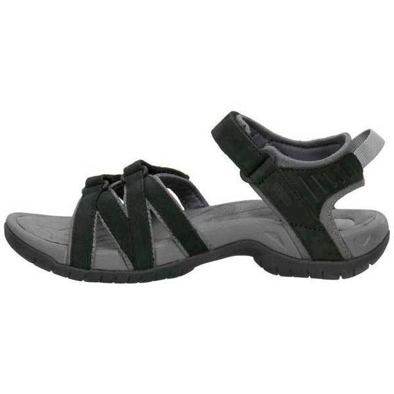 Teva Women's Tirra Real Leather Walking Sandals - Black-Sandals-Outback Trading