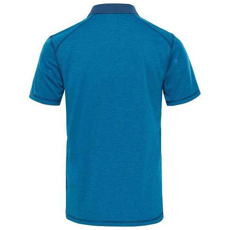 The North Face Men's Horizon Polo FlashDry Shirt - Shady Blue-Polo Shirts-Outback Trading