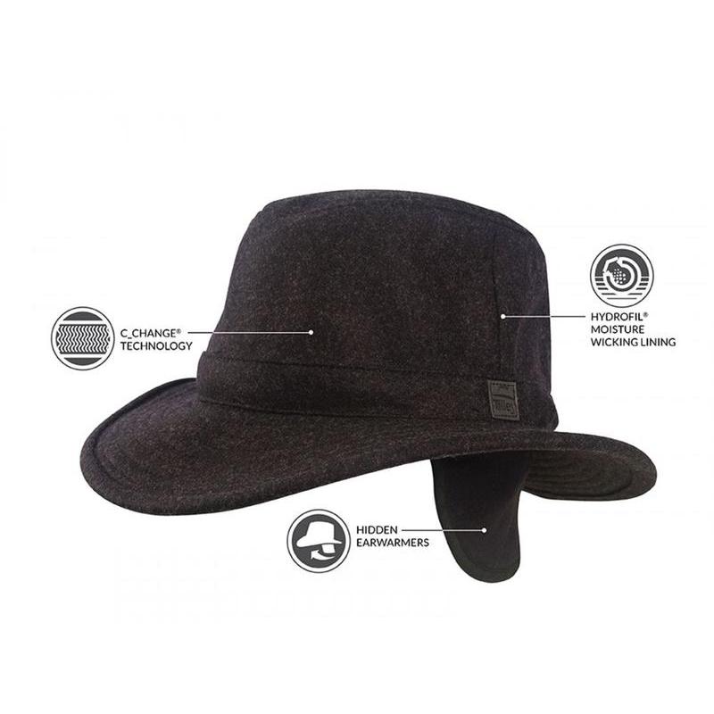 Tilley TTW2 Tec-Wool Winter Hat - Black Mix-Hats-Outback Trading