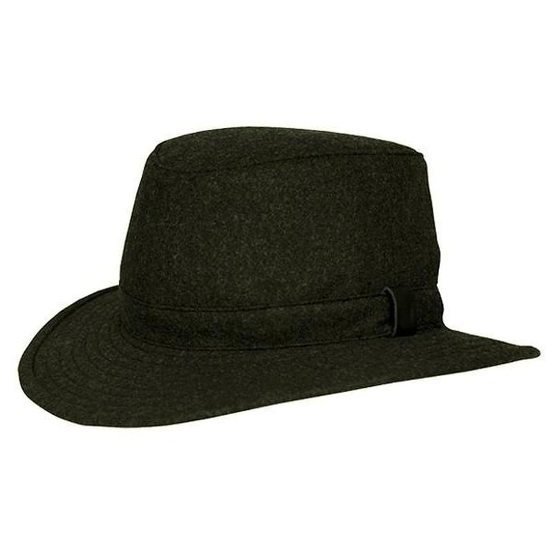 Tilley TTW2 Tec-Wool Winter Hat - Olive Herringbone-Hats-Outback Trading
