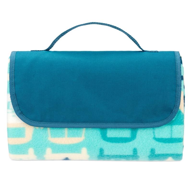 VW Picnic Rug - Blue-Beach Accessories-Outback Trading