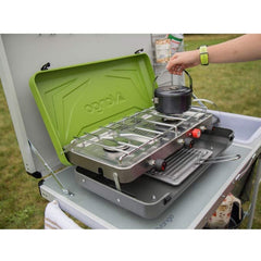 Vango Combi IR Infrared Grill Cooker - Herbal-Camping Cookware & Dinnerware-Outback Trading