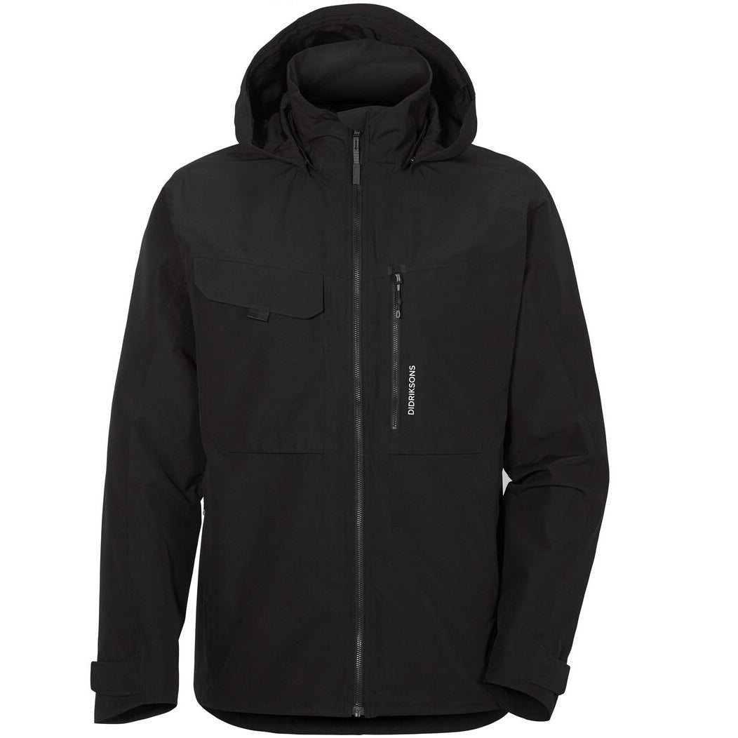 Didriksons Aston Unisex Waterproof Jacket - Black
