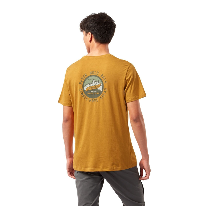 Craghoppers Mightie Short Sleeve T Shirt - Mens - Dark Butterscotch-Shirts & Tops-Outback Trading