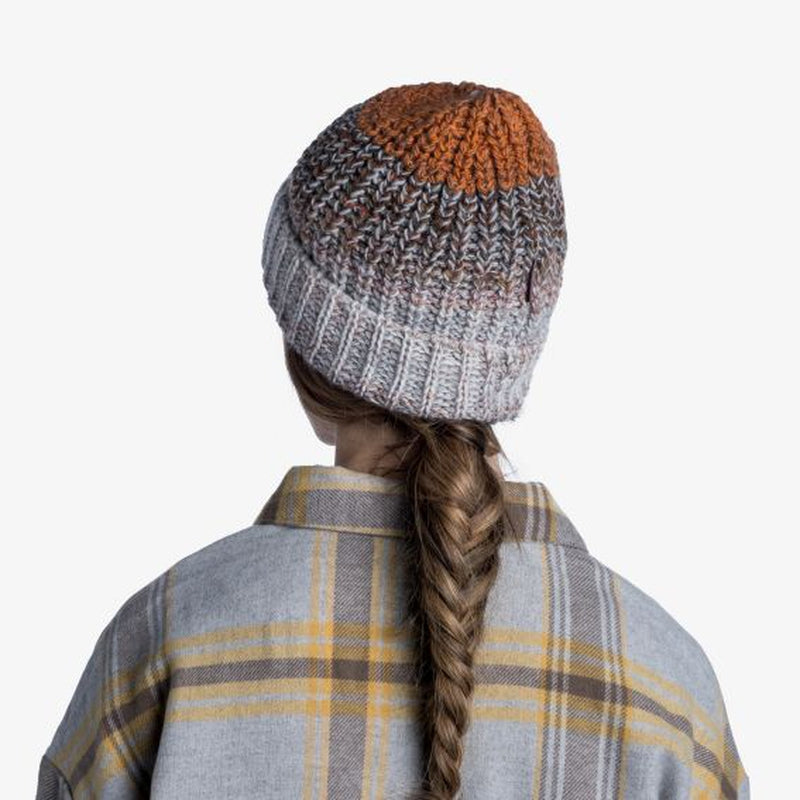 Buff Knitted and Polar Olya Hat - Grey-Beanies-Outback Trading