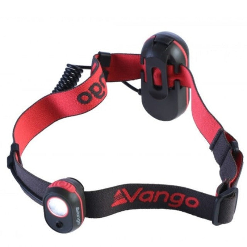 Vango Flux 120 Lumen Head Torch - Carbide Grey/Chilli Red-Torches & Headlamps-Outback Trading