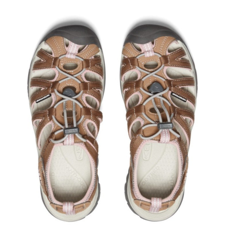Keen Whisper Women;s Walking Sandals - Toasted Coconut/Peach  Whip-Outback-Trading-1