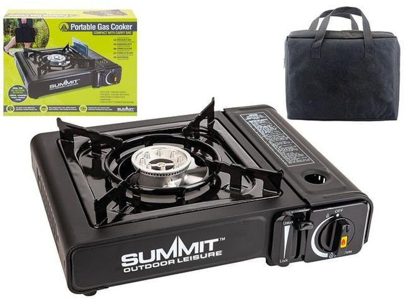 Summit Portable Gas Stove - With Carry Bag-Camping Stoves-Outback Trading