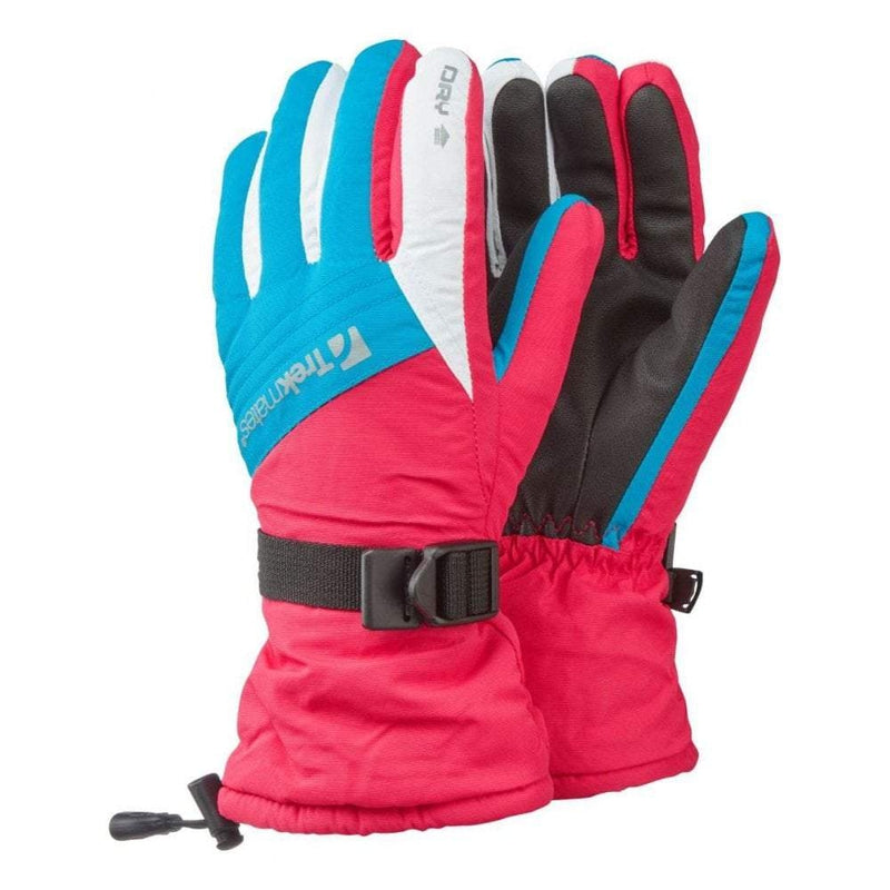 Trekmates Mogul Waterproof Glove Junior - Pink-Gloves & Mittens-Outback Trading